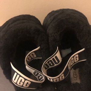 BLACK UGG SLIDES WOMENS SIZE 7